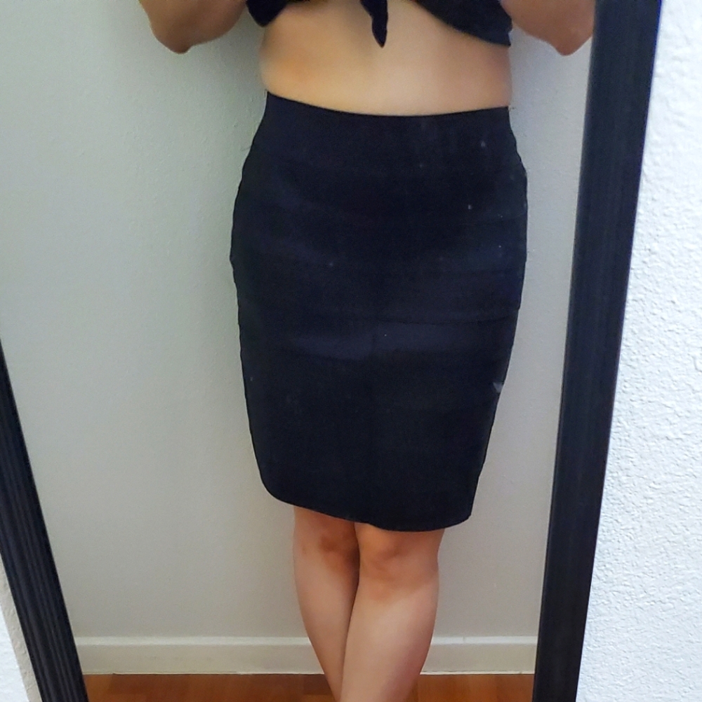 NWOT Express Midi Sequin Pencil Skirt